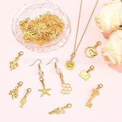 30Pcs 15 Style Alloy Pendant Decorations&nbsp;HJEW-YW00372