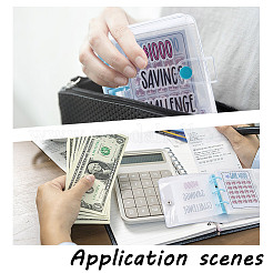 3-Ring 4 Inch PVC Mini Binder Savings Challenge&nbsp;DIY-WH0430-204C