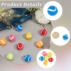 12Pcs 6 Colors Cloth Fabric Pendants&nbsp;FIND-SC0021-48