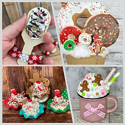Christmas Themed 1 Set DIY Epoxy Resin Material Filling&nbsp;DIY-SC0027-30C