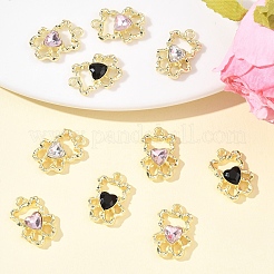 10Pcs Alloy with Rhinestone Pendants&nbsp;ALRI-FS0001-07