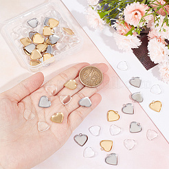DIY Blank Heart Pendant Making Kit&nbsp;DIY-UN0005-12