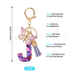 Resin Butterfly Pendant Keychains&nbsp;KEYC-TAC0034-03J