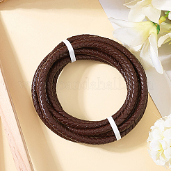 Braided Leather Cord with Core&nbsp;WL-CL0001-01C