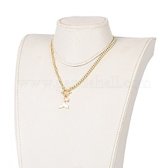 Natural Shell Fishtail Pendant Necklaces&nbsp;NJEW-JN03240-02