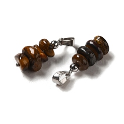 Natural Tiger Eye Chip Pendants&nbsp;G-H307-07P-02