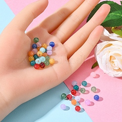 600Pcs 10 Colors Round Imitation Gemstone Acrylic Beads&nbsp;OACR-YW0001-93