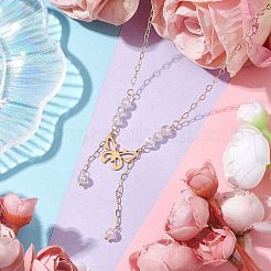 Brass and 304 Stainless Steel Necklaces&nbsp;NJEW-JN04877