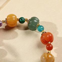 Gourd & Pumpkin Resin Beaded Charm Bracelets&nbsp;FS-WG50C96-01