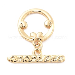 Brass Toggle Clasps&nbsp;KK-L222-011G