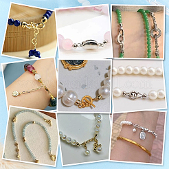 66Pcs 3 Colors Brass Crimp Beads&nbsp;KK-GA0002-61