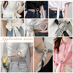 30Pcs 5 Colors Resin Scarf Clips&nbsp;BUTT-NB0001-86