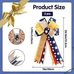 Polyester Big Bowknot&nbsp;FIND-WH0126-414B