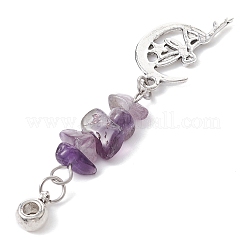 Mixed Gemstone Chip Pendants&nbsp;PALLOY-JF02239