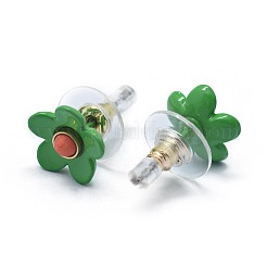 Spray Painted Brass Stud Earrings&nbsp;EJEW-F236-01A