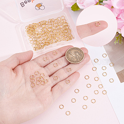200Pcs 304 Stainless Steel Round Rings&nbsp;STAS-BBC0010-21A
