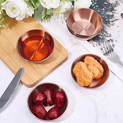 6Pcs Stainless Steel Dipping Bowls&nbsp;AJEW-CP0009-70RG