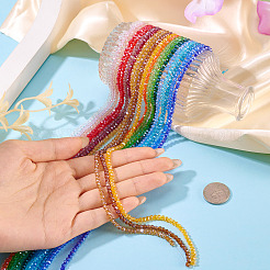 20 Strands 20 Colors Electroplate Glass Beads Strands&nbsp;EGLA-TA0013-11