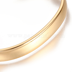 Ion Plating(IP) 304 Stainless Steel Cuff Bangles&nbsp;X-STAS-I110-10-4mm-G