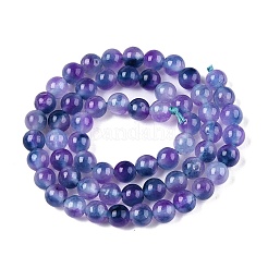 Dyed Natural White Jade Beads Strands&nbsp;G-T138-6mm-210-4
