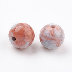 Crackle Acrylic Beads&nbsp;X-MACR-E025-22-10mm