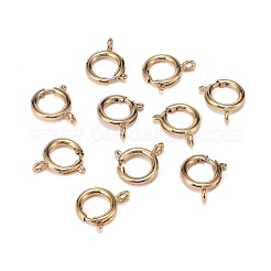 Brass Spring Ring Clasps&nbsp;ZIRC-F120-014G