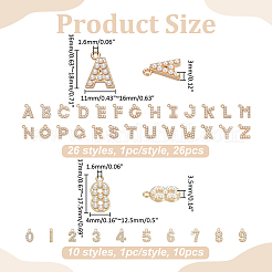 36Pcs 36 Styles Alloy Pendants&nbsp;ALRI-WR0001-01