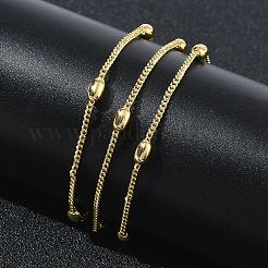 Brass Oval Twisted Chain Necklaces for Women&nbsp;KK-CBA2293-14G