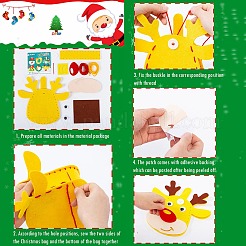 DIY Non-woven Christmas Theme Bag Kits&nbsp;LS-DIY-Q031-01F
