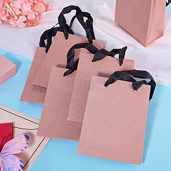10Pcs Paper Gift Tote Bags with Nylon Ribbon Handles&nbsp;ABAG-TA0002-31A