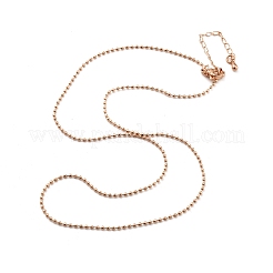 Brass Faceted Ball Chains Necklaces for Women&nbsp;NJEW-D302-21RG