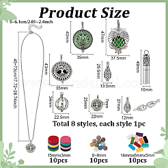 DIY Alloy Locket Pendant Necklaces Making Kit&nbsp;DIY-PH0034-60