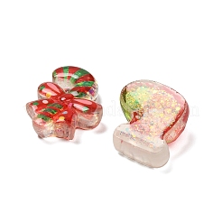 Christmas Transparent Resin Cabochons&nbsp;CRES-I045-05