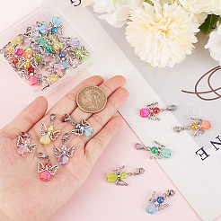 Eco-Friendly Transparent Acrylic Pendants&nbsp;PALLOY-SC0004-15
