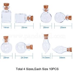 Glass Jar Glass Bottles&nbsp;AJEW-PH0015-06