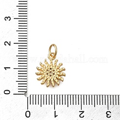 Brass Micro Pave Cubic Zirconia Pendants&nbsp;KK-D431-019G