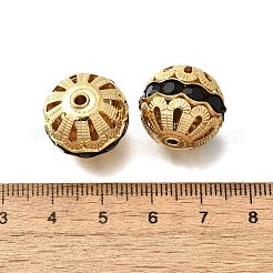 Brass Rhinestone Beads&nbsp;KK-D295-06G-02