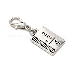 Alloy Book Pendant Decorations&nbsp;HJEW-JM04067
