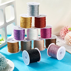 4 Rolls 4 Colors Round Metallic Cord&nbsp;MCOR-TA0001-01B