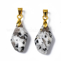 Natural Sesame Jasper Pendants&nbsp;G-Q998-008F