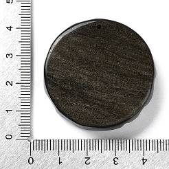 Natural Golden Sheen Obsidian Carved Pendants&nbsp;G-G098-05