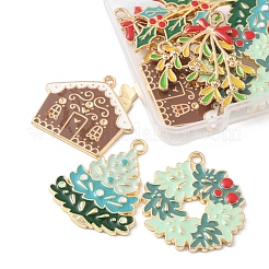 10Pcs 5 Style Alloy Enamel Pendants&nbsp;ENAM-FS0001-50