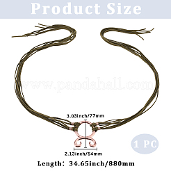 Polyester Chain Belts for Women Ladies Dress&nbsp;AJEW-WH20018-51E