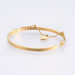 304 Stainless Steel Bangles&nbsp;BJEW-P223-09G