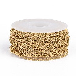 Ion Plating(IP) 304 Stainless Steel Textured Cable Chains&nbsp;CHS-H007-42G