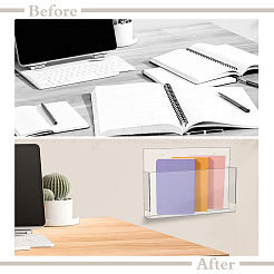 Transparent Acrylic File Storage Box&nbsp;AJEW-GA0010-18