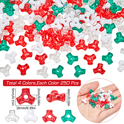 1000Pcs 4 Colors Plastic Beads&nbsp;KY-SC0002-20