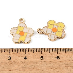 Brass Enamel Pendants&nbsp;KK-CBA9175-36G-02