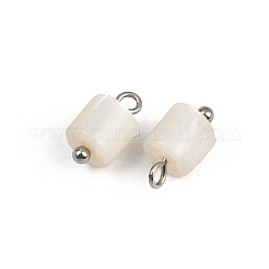 Natural Shell Column Charms&nbsp;STAS-D378-32P