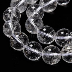 Natural Quartz Crystal Beads Strands&nbsp;G-H236-05B-10mm